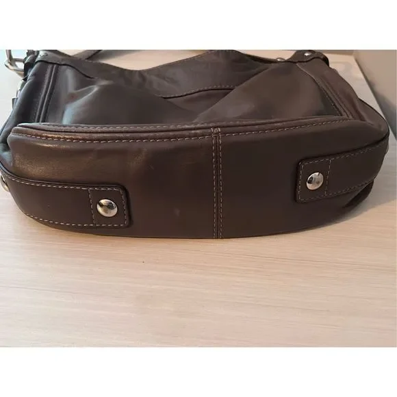 Coach Leather Hobo Shoulder Bag/Purse #L0920-F14707, Brown - Picture 11 of 15